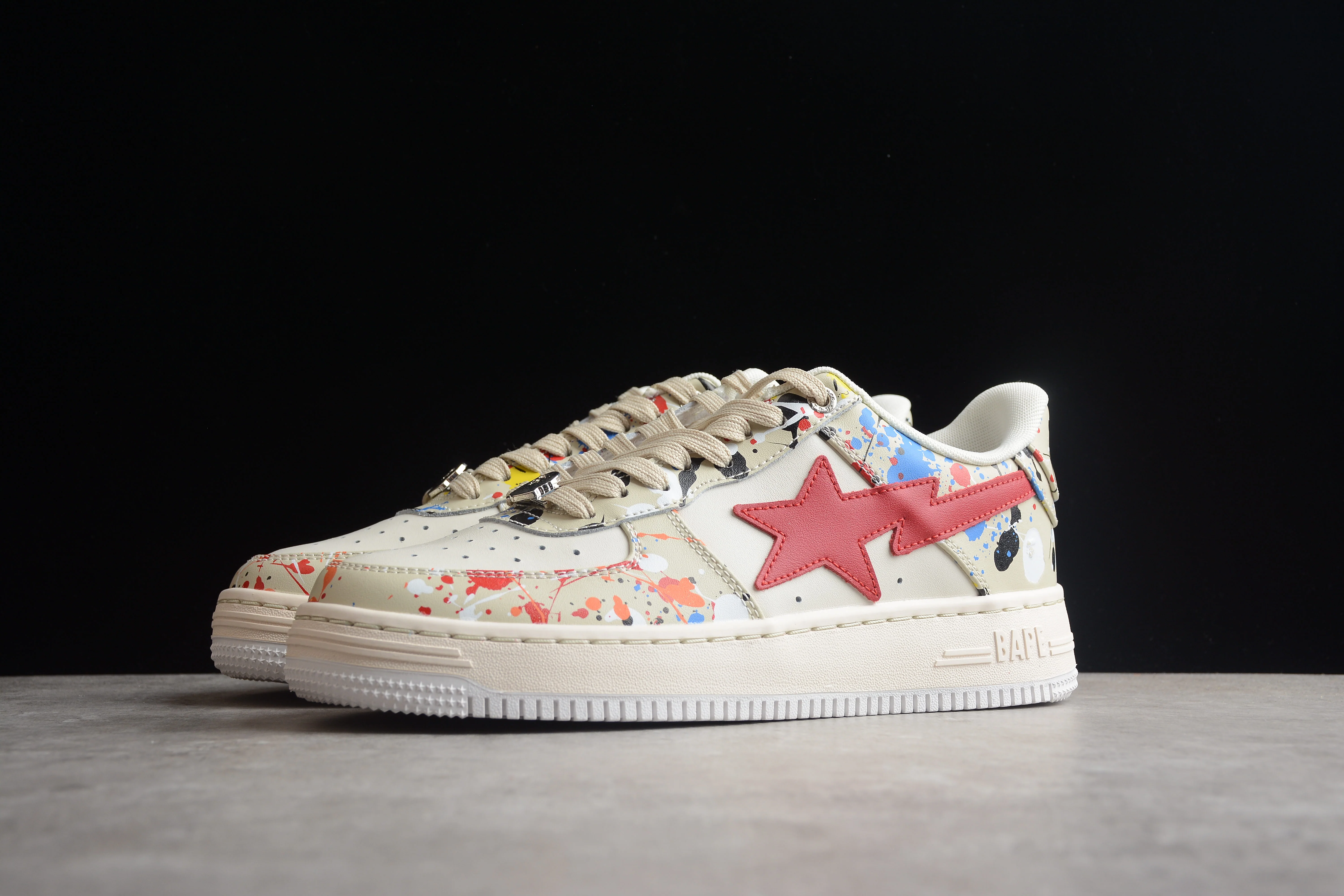 BAPE STA Splatter Low-Top Sneakers - Soul Replicas