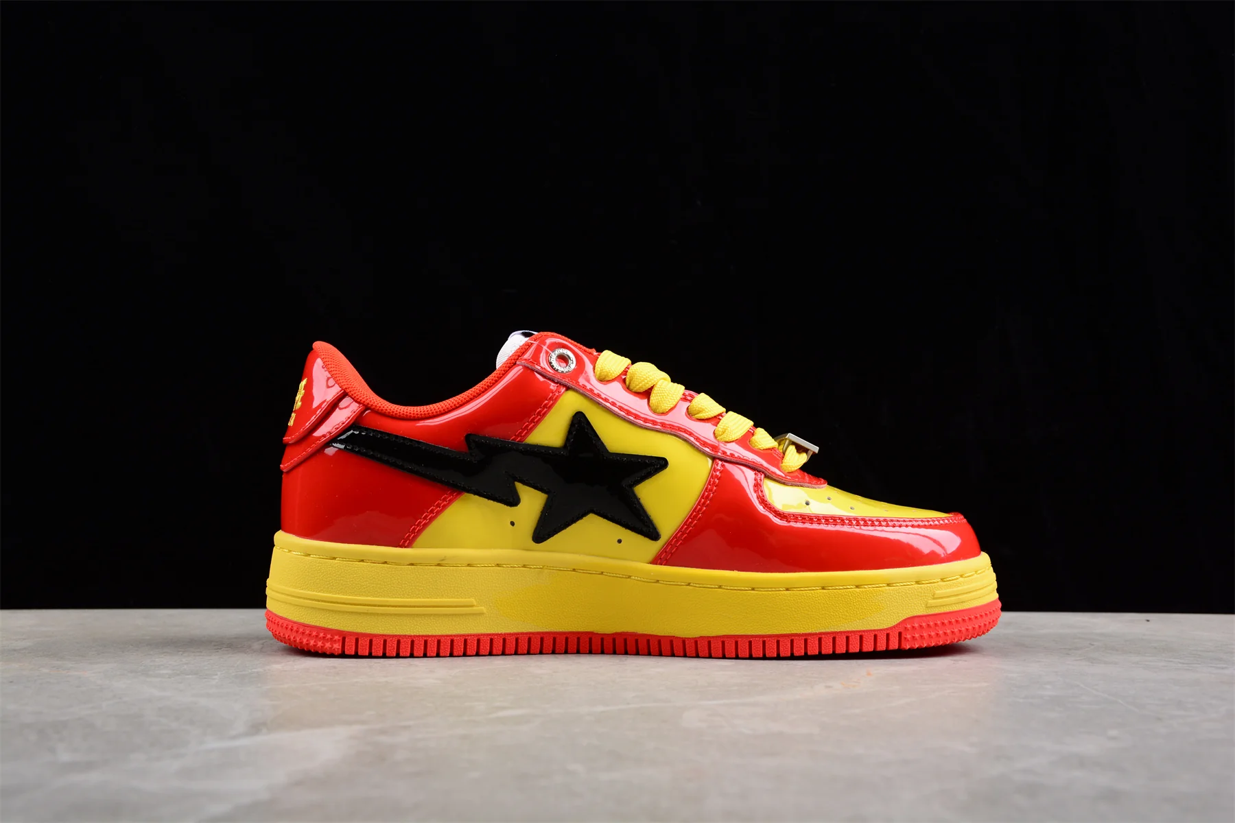 BAPE STA Low-Top Sneakers in Red and Yellow Iron Man Edition - Soul Replicas