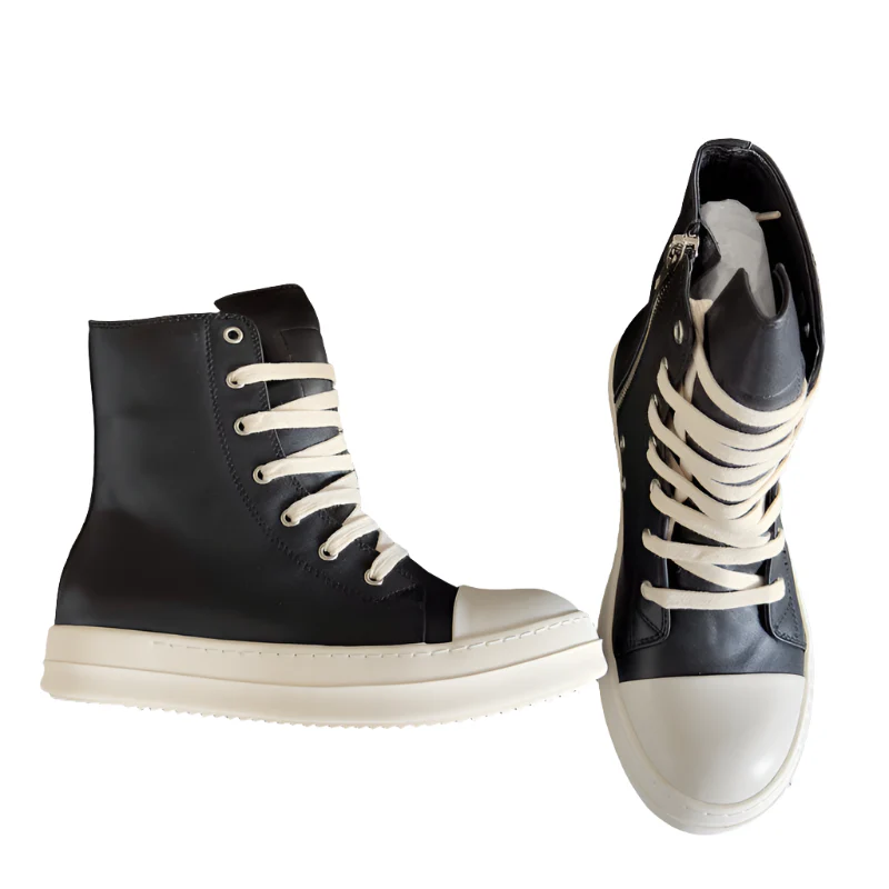 Rick Owens Black High-Top Sneakers - Soul Replicas