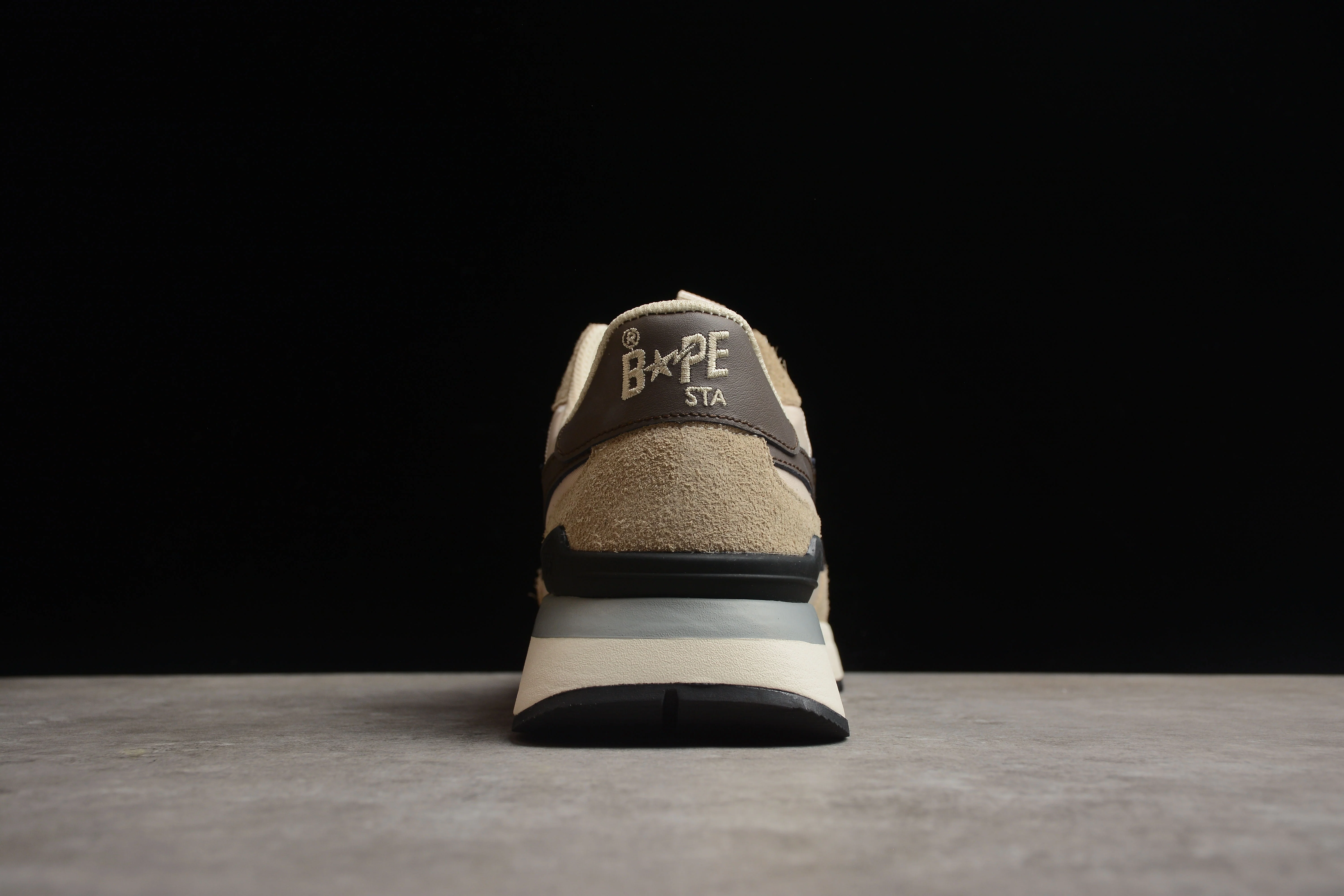 BAPE STA Runner Sneakers in Beige and Brown - Soul Replicas