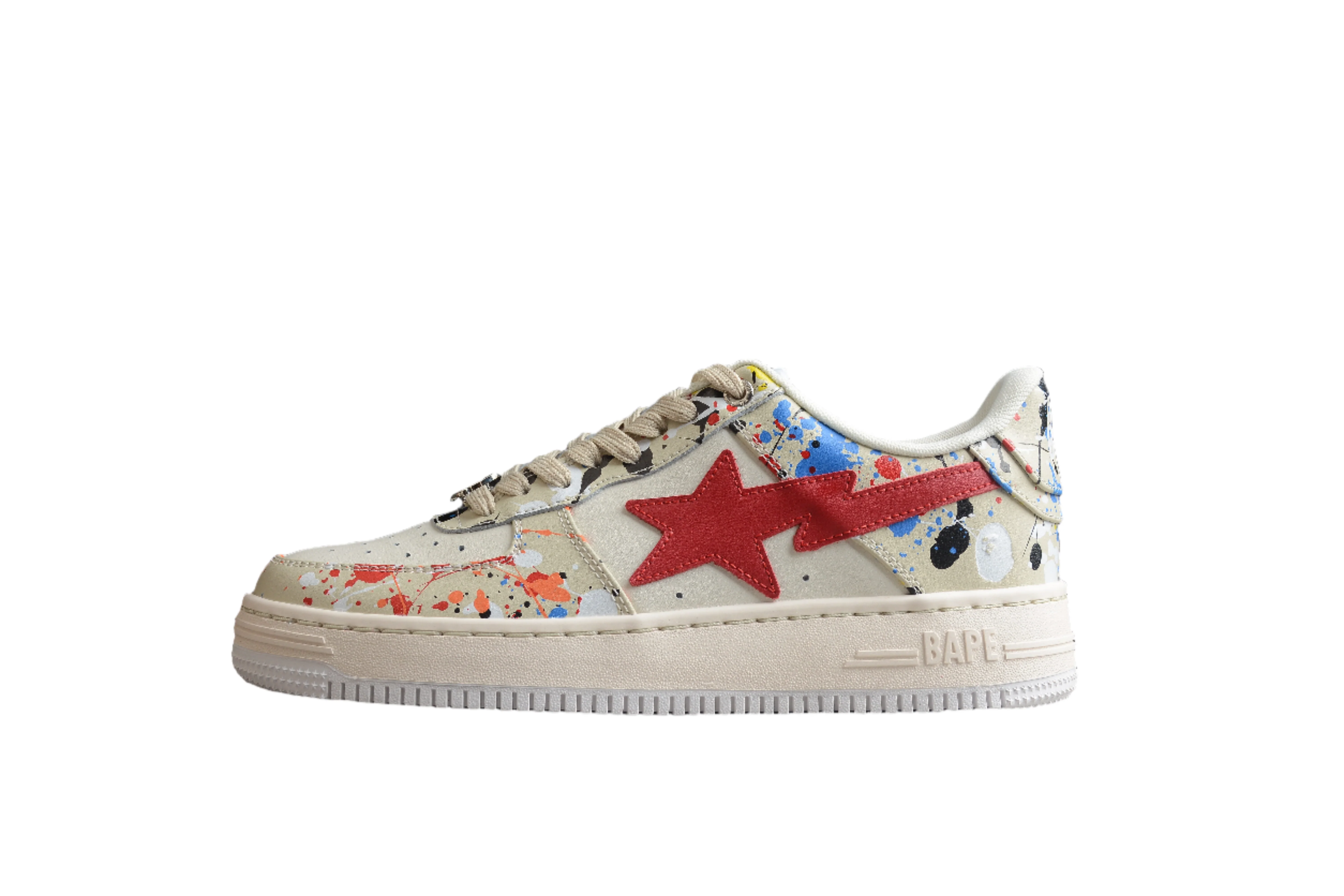 BAPE STA Splatter Low-Top Sneakers - Soul Replicas
