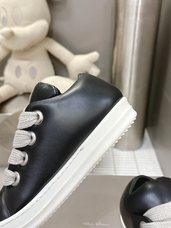 Rick Owens Black Low-Top Sneakers - Soul Replicas