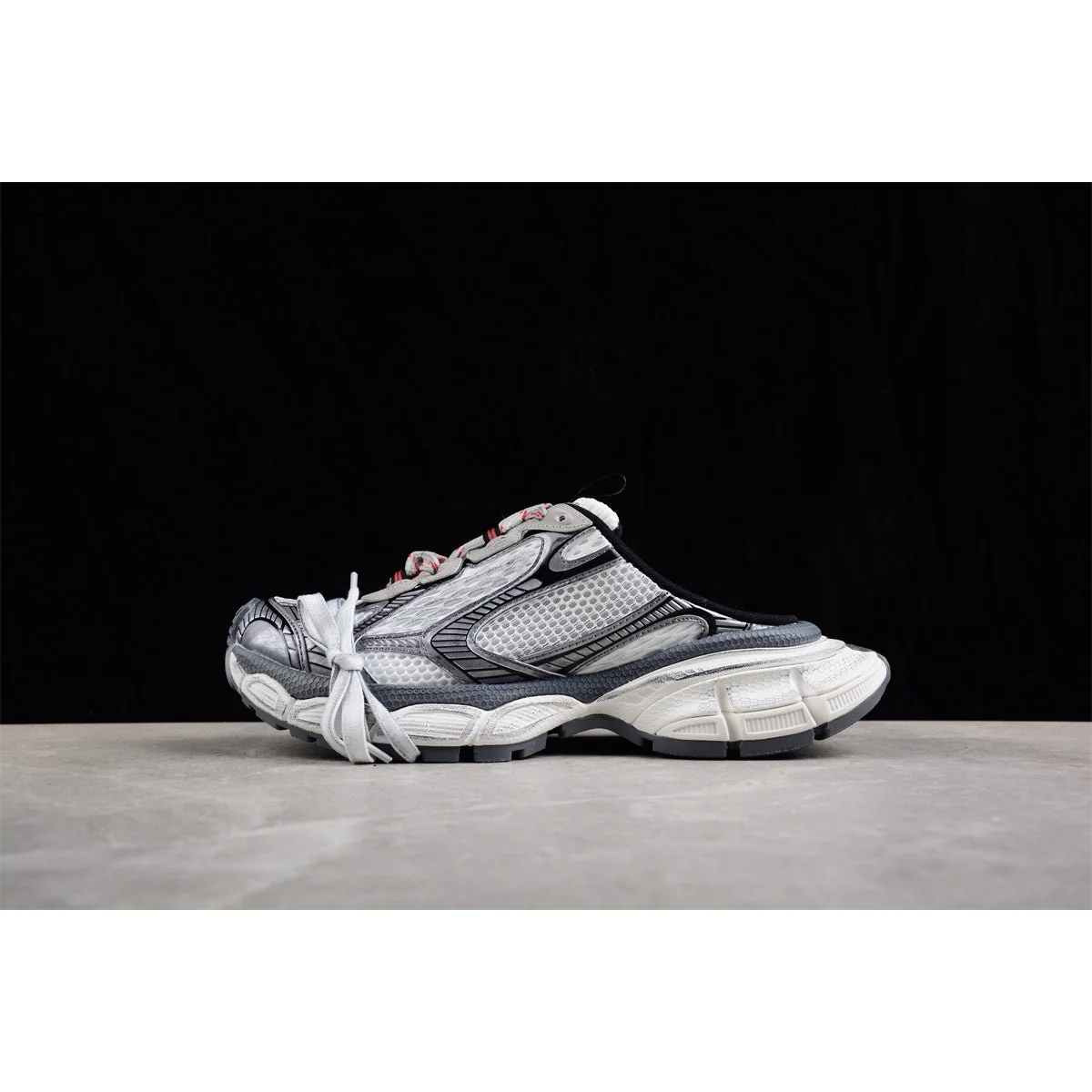 BALENCIAGA 3XL MULE x GREY RED - Soul Replicas