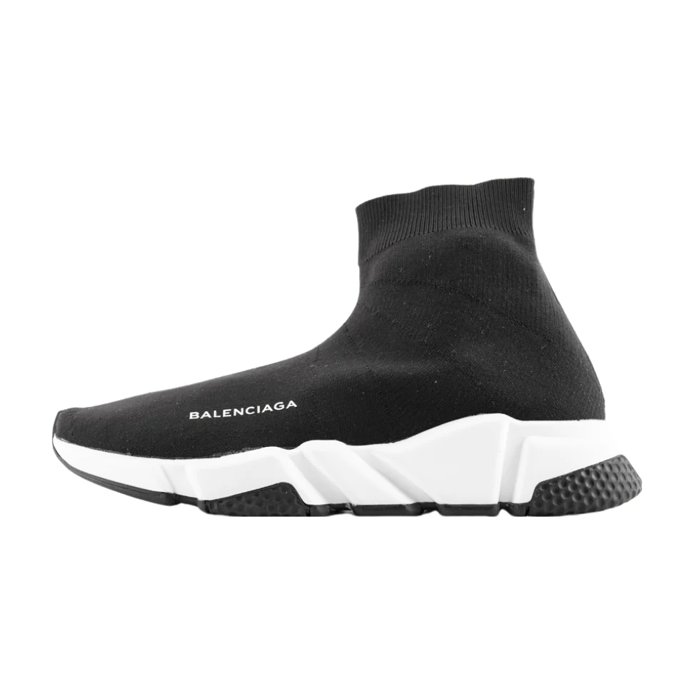 BALENCIAGA SPEED TRAINER x BLACK WHITE BLACK - Soul Replicas