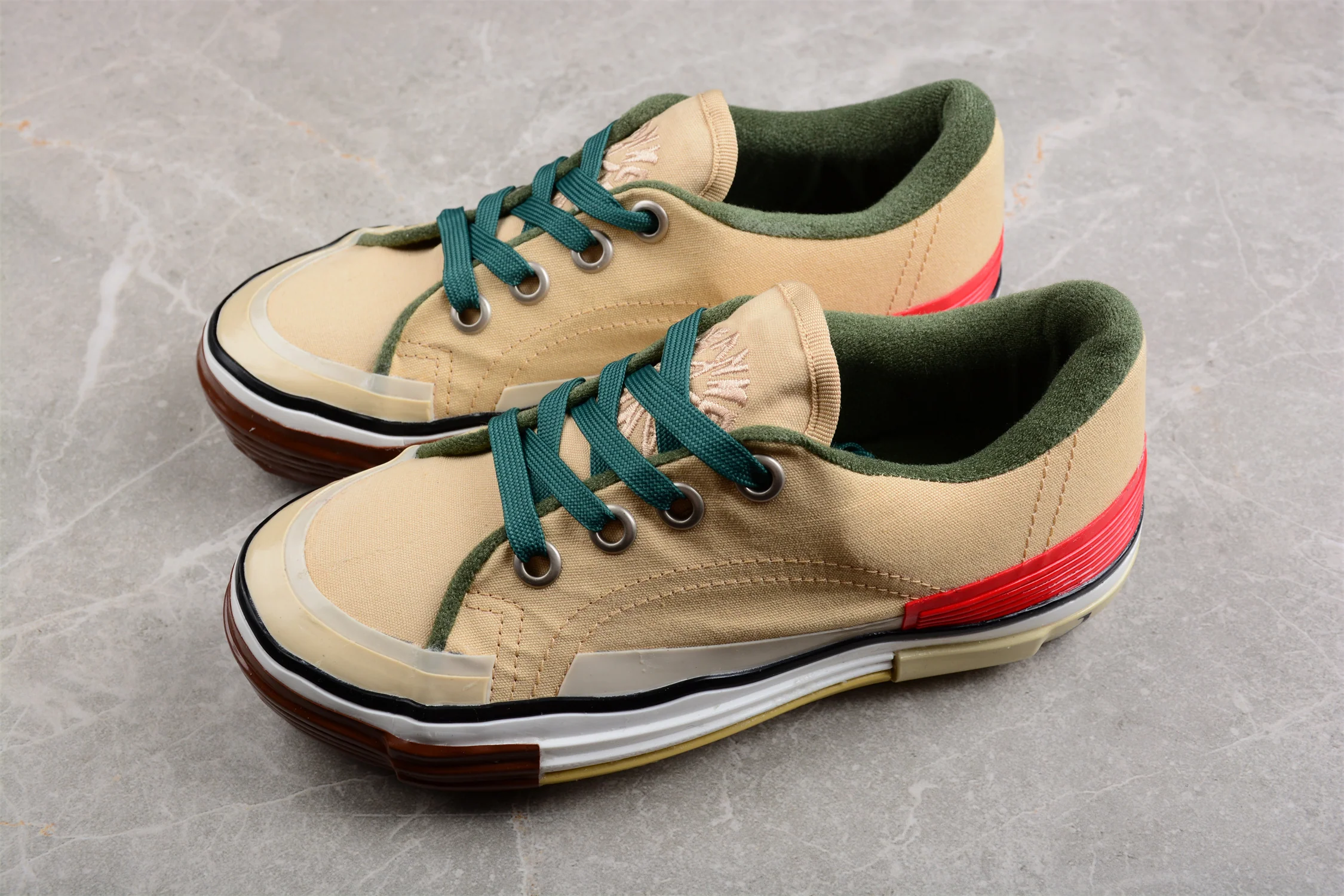 Multi-Color Canvas Low Top Sneakers - Soul Replicas