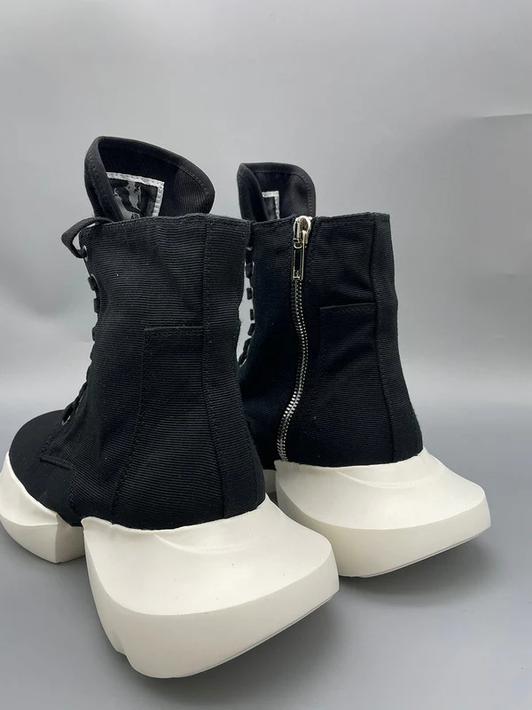 Rick Owens Black High-Top Platform Sneakers - Soul Replicas