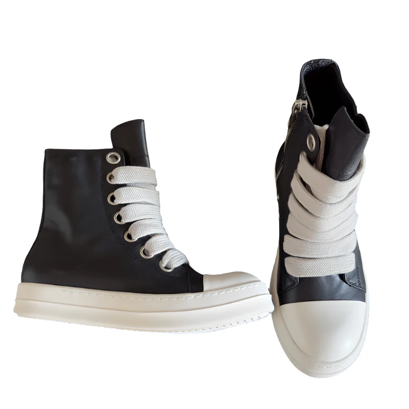Rick Owens Black High-Top Sneakers - Soul Replicas