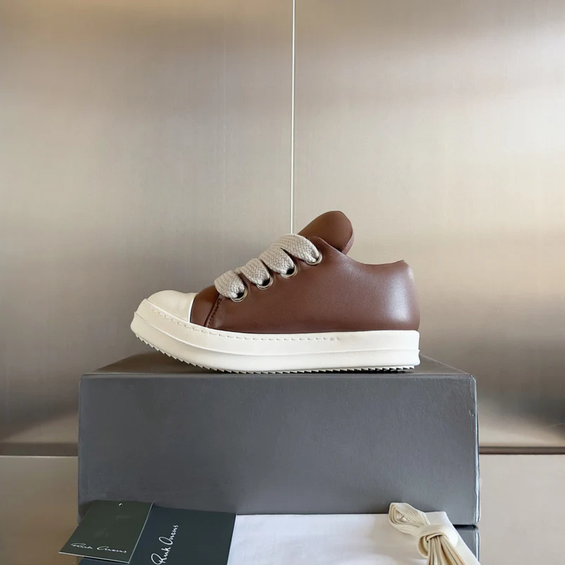 Rick Owens Brown Low-Top Sneakers - Soul Replicas