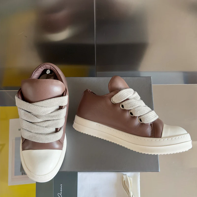 Rick Owens Brown Low-Top Sneakers - Soul Replicas