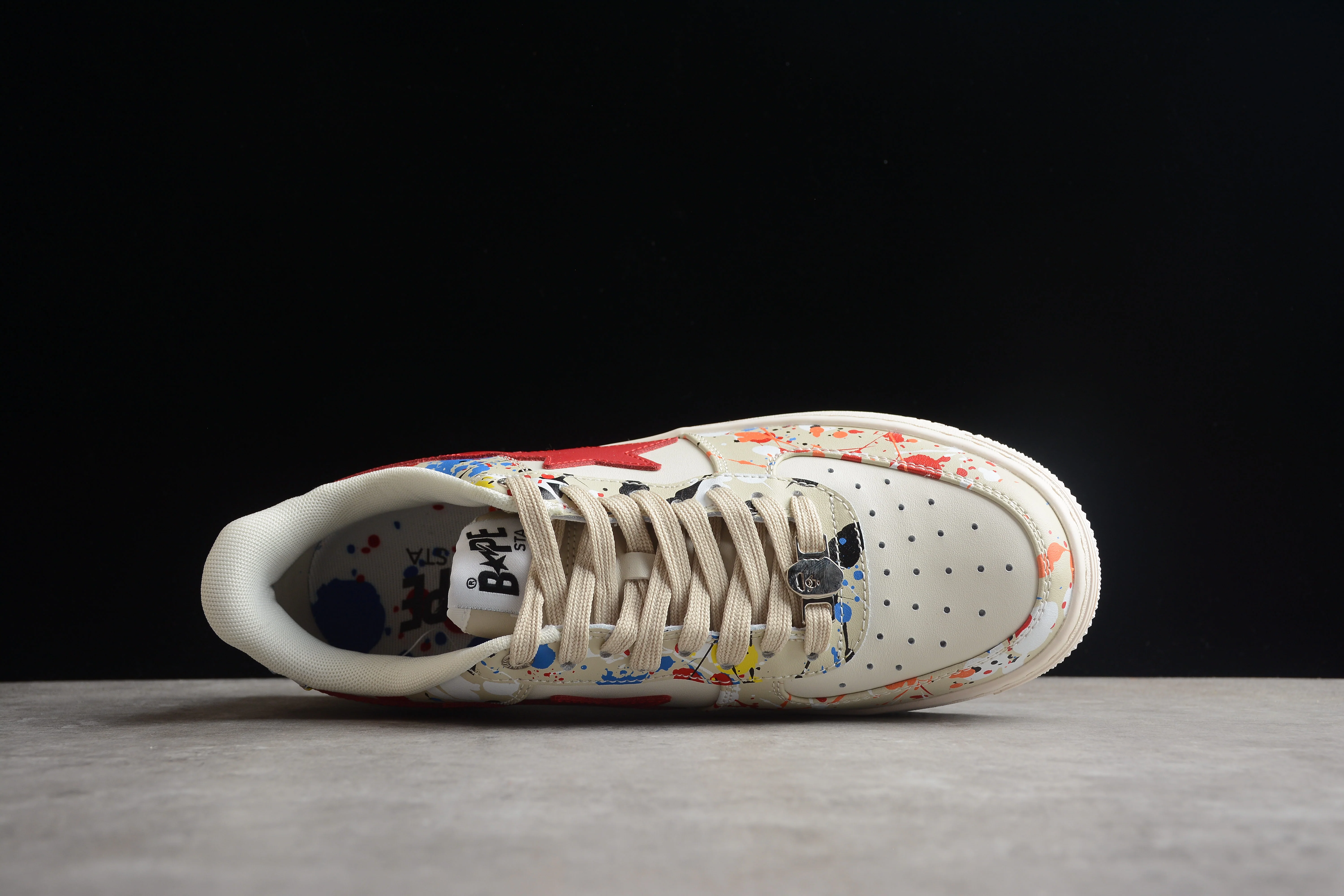 BAPE STA Splatter Low-Top Sneakers - Soul Replicas