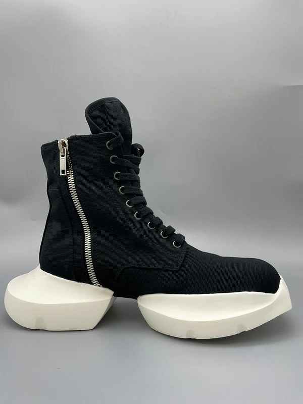 Rick Owens Black High-Top Platform Sneakers - Soul Replicas
