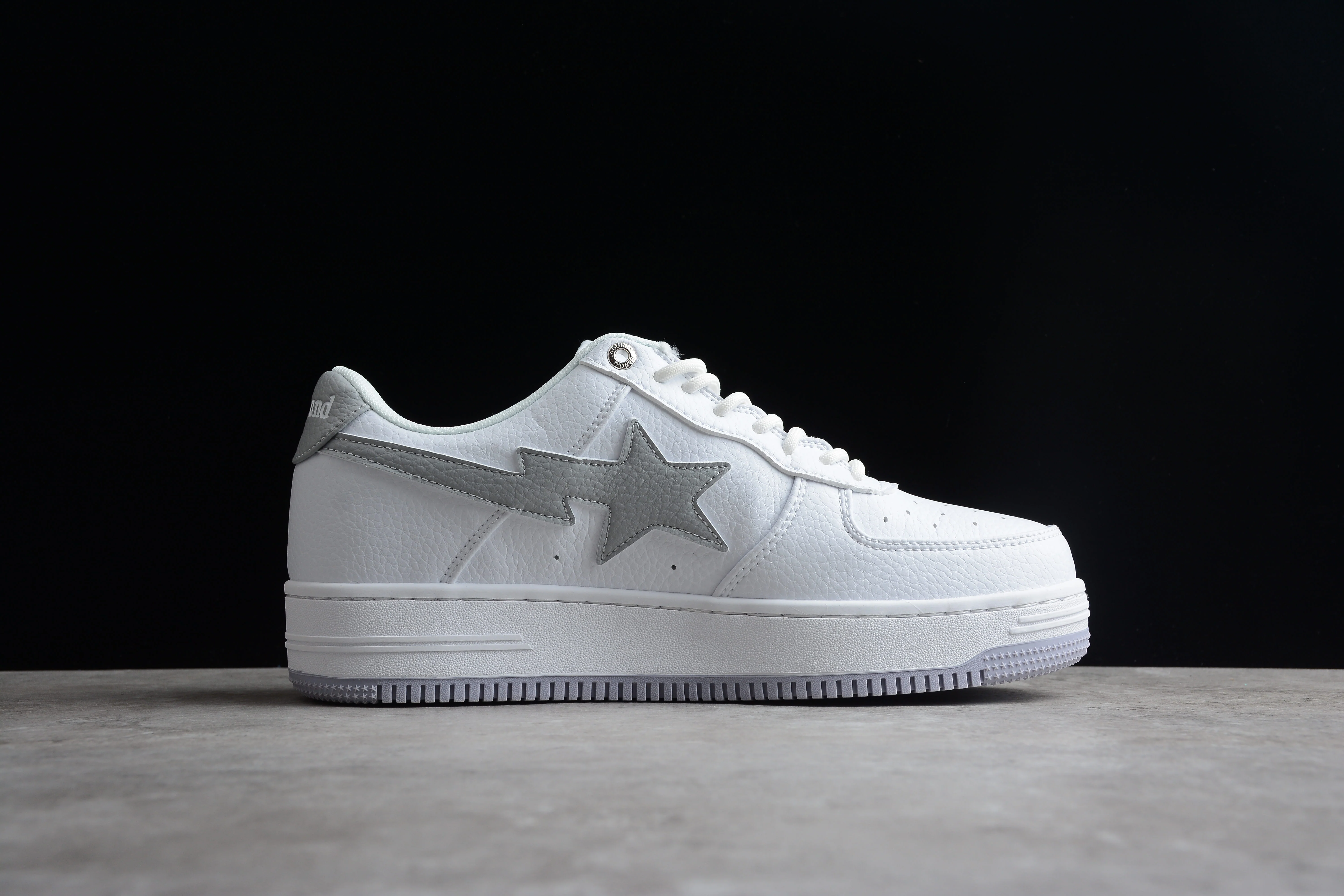 BAPE STA Low-Top Sneakers in White and Gray - Soul Replicas
