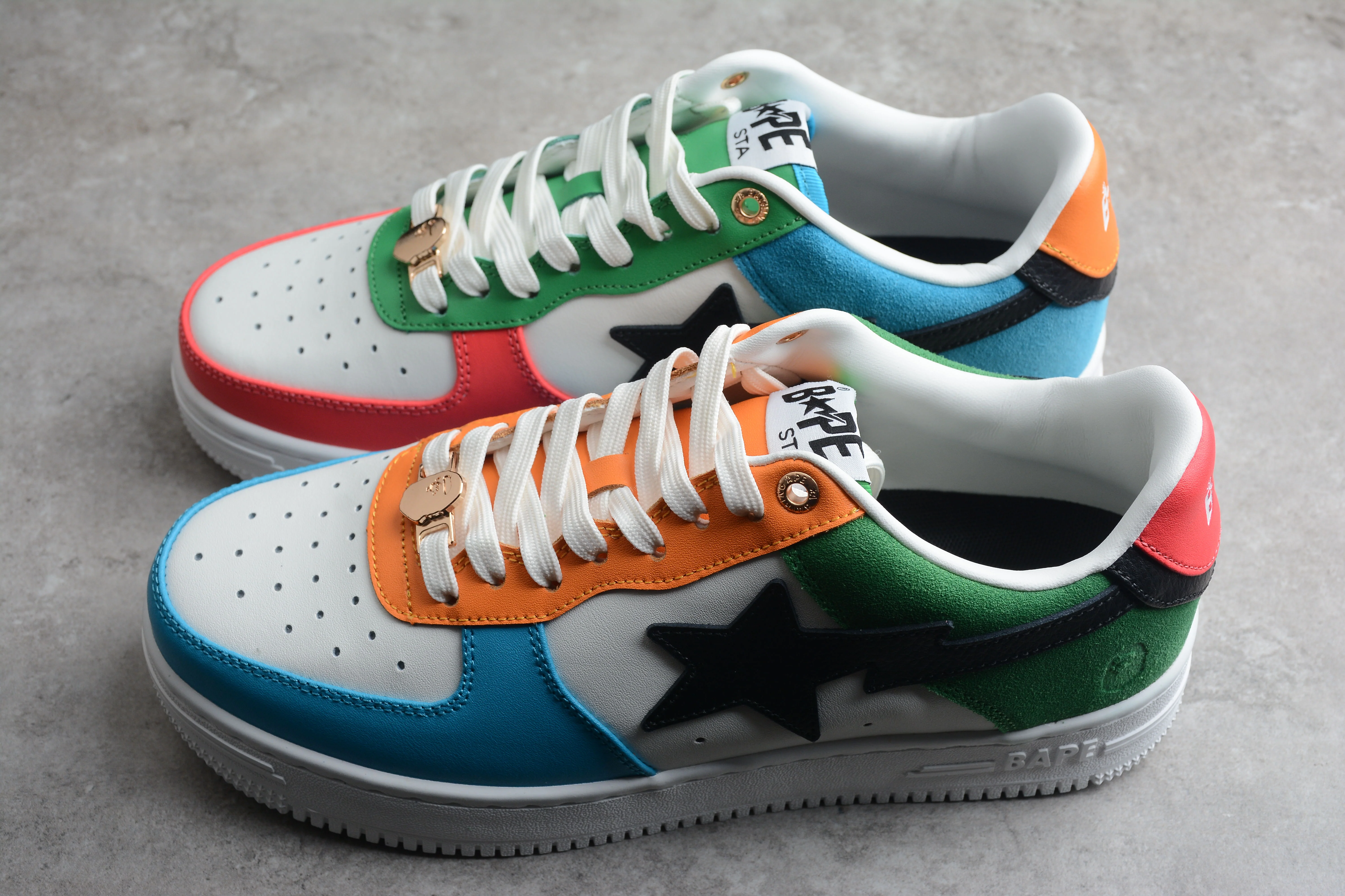 BAPE STA Multi-Color Edition Sneakers - Soul Replicas