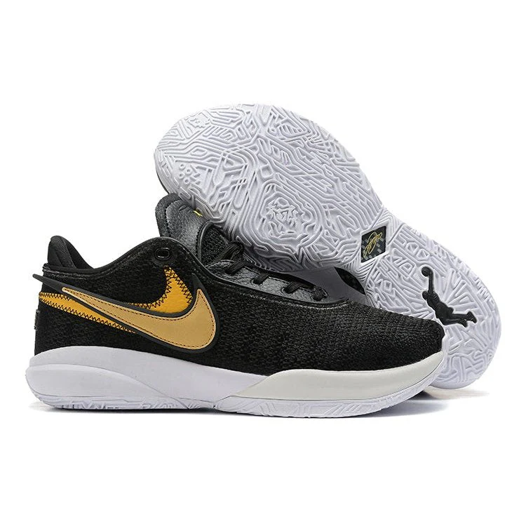 NIKE LEBRON 20 x BLACK METALLIC GOLD - Soul Replicas