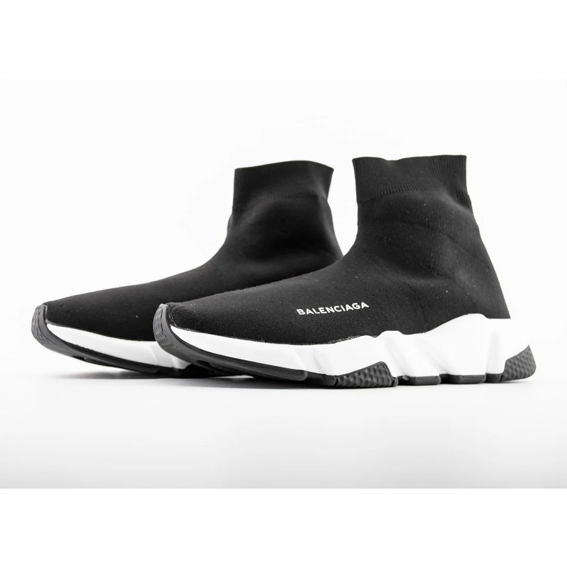 BALENCIAGA SPEED TRAINER x BLACK WHITE BLACK - Soul Replicas