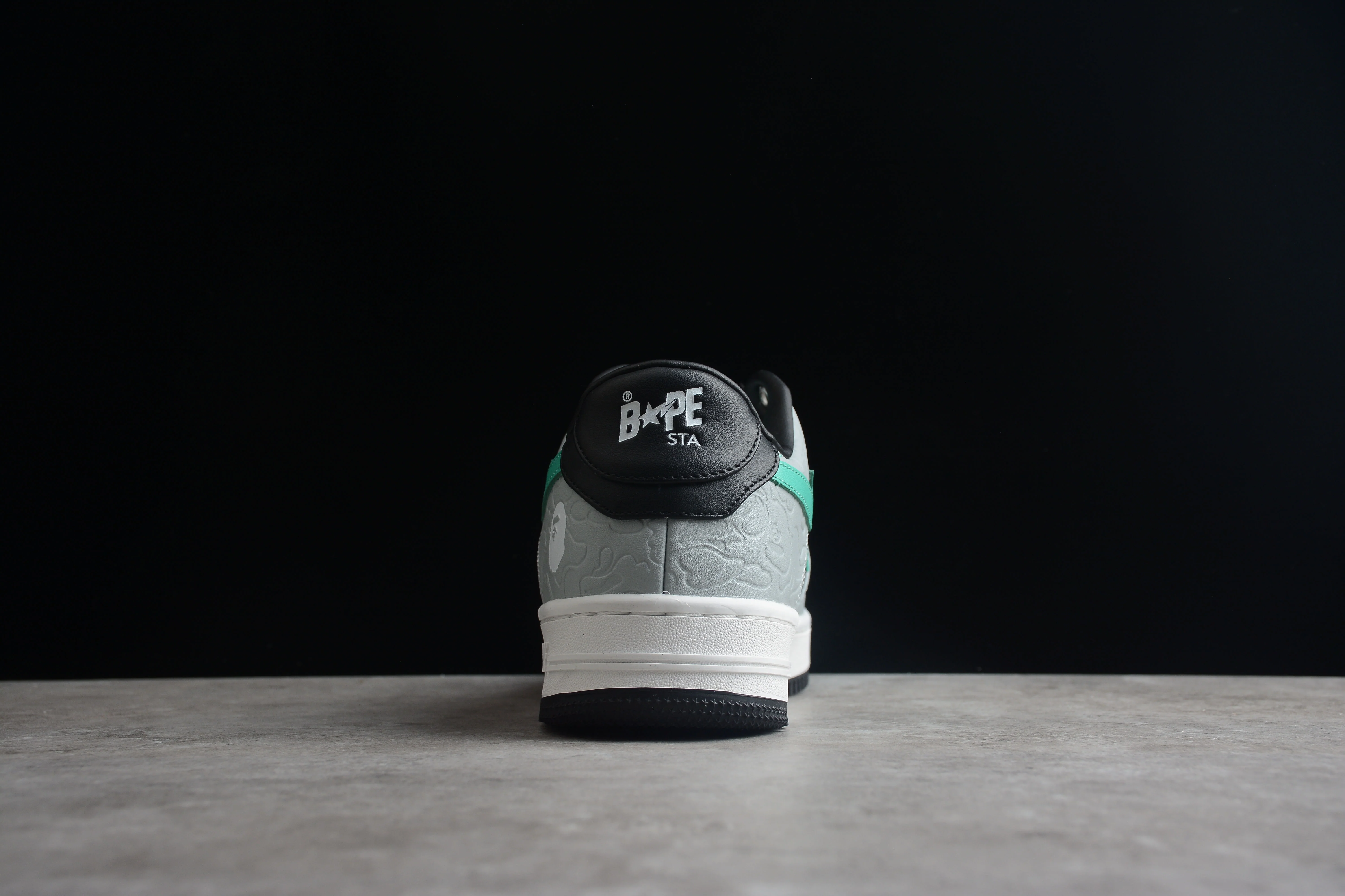 BAPE STA Low-Top Aqua and Grey Sneakers - Soul Replicas