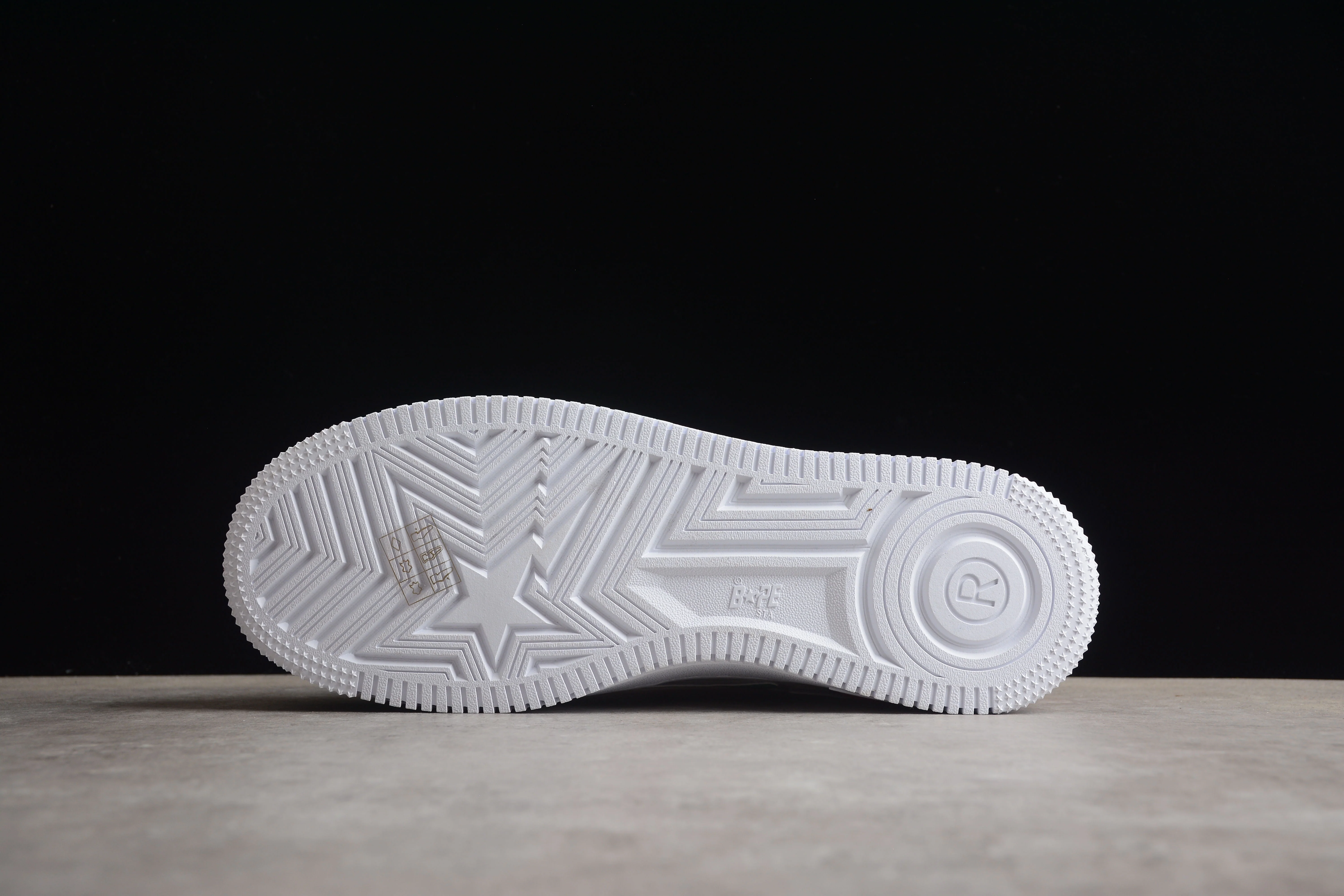 BAPE STA Low-Top Sneakers in Red, Green, and White - Soul Replicas