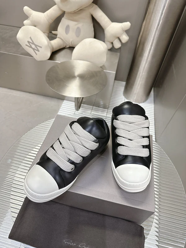 Rick Owens Black Low-Top Sneakers - Soul Replicas
