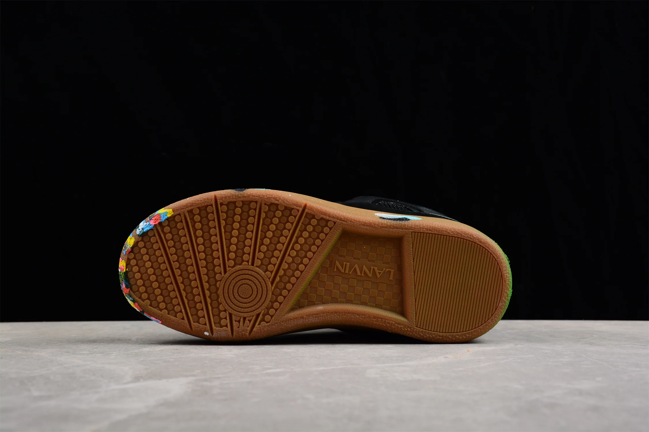 Black Multicolor Low Top Sneakers - Soul Replicas