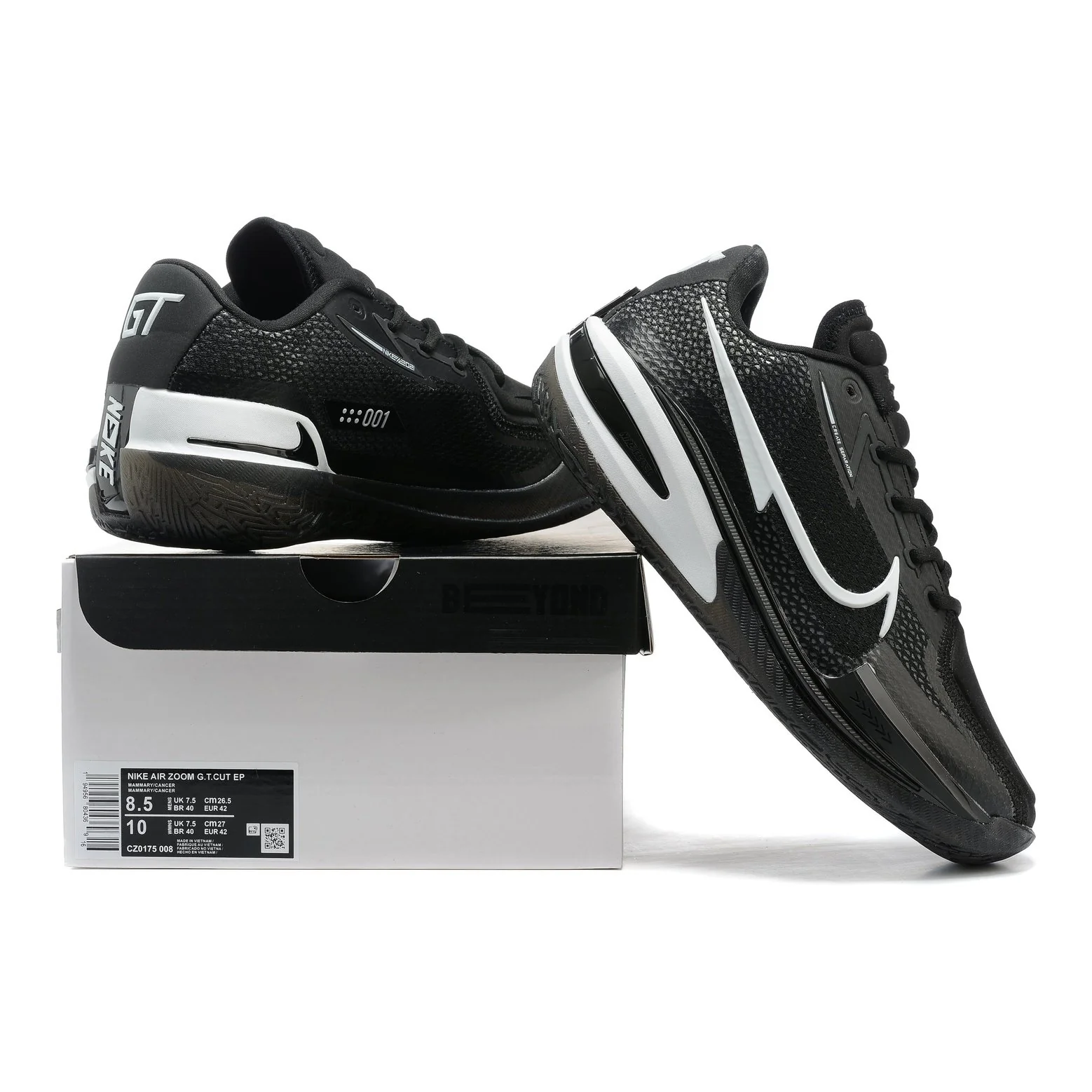 NIKE AIR ZOOM G.T. CUT x BLACK WHITE - Soul Replicas