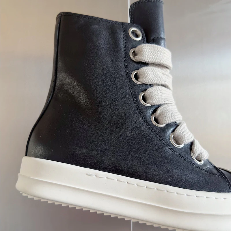 Rick Owens Black High-Top Sneakers - Soul Replicas