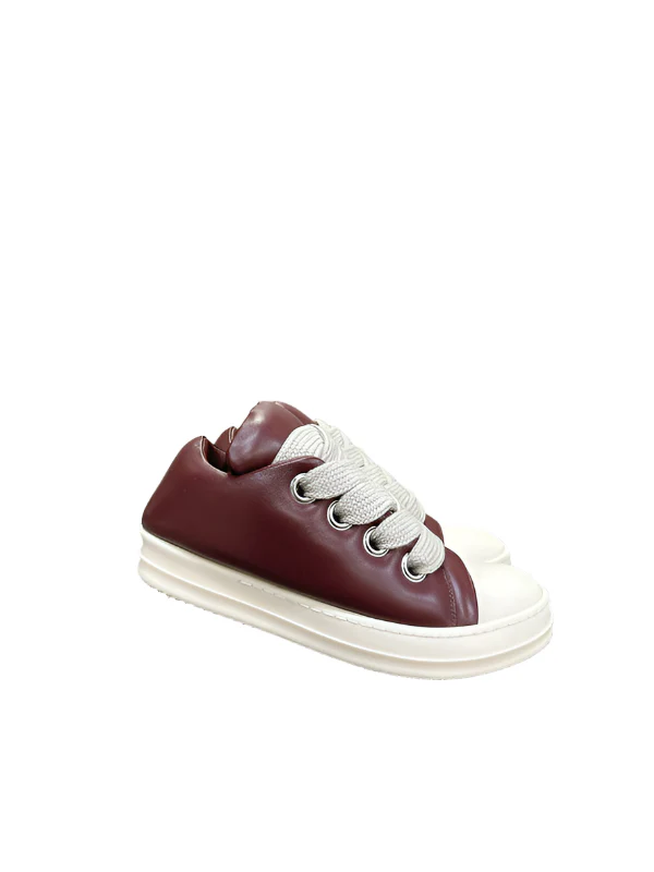 Rick Owens Burgundy Low-Top Sneakers - Soul Replicas