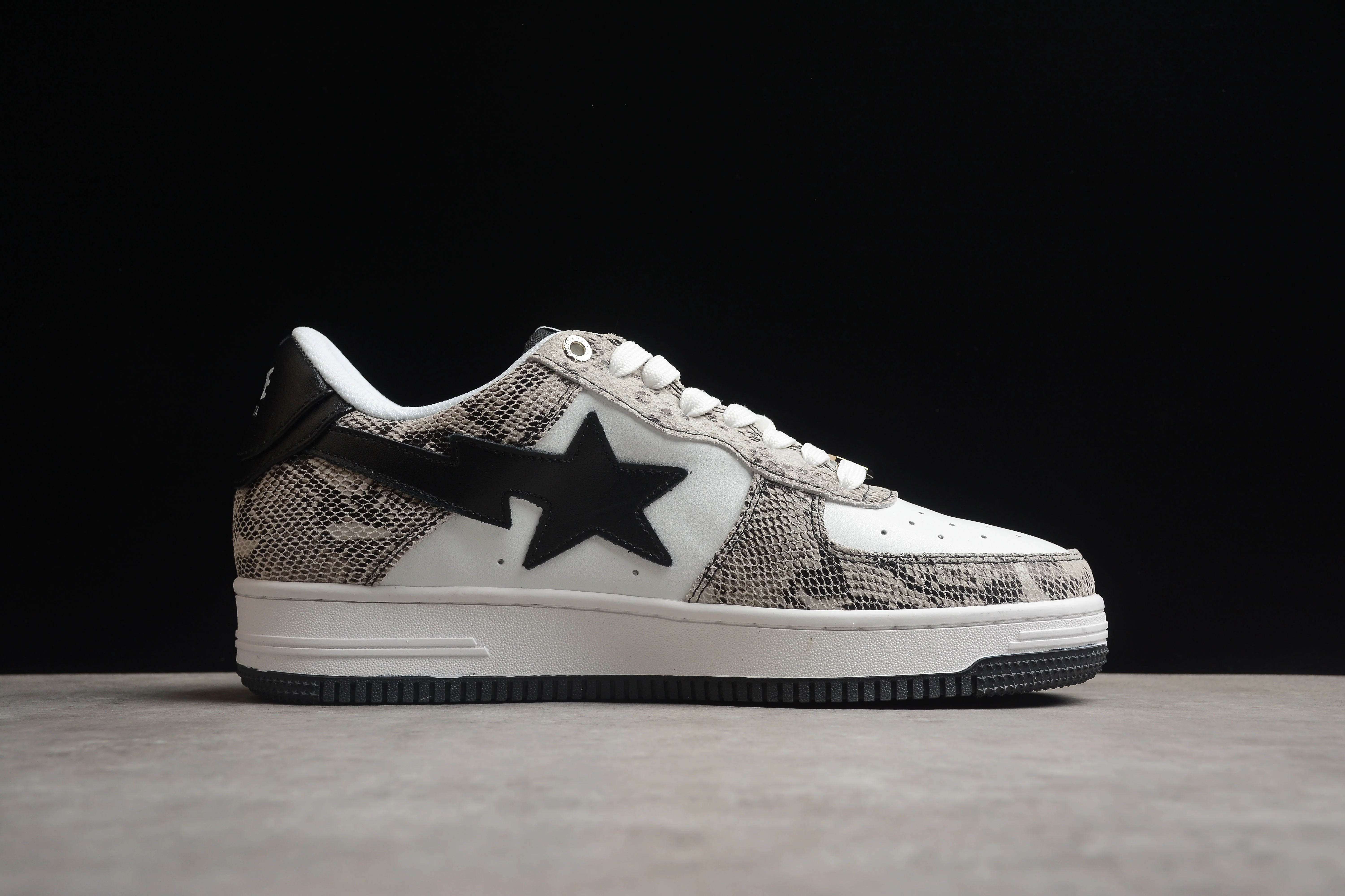 BAPE STA Low-Top Sneakers with Snakeskin Pattern - Soul Replicas