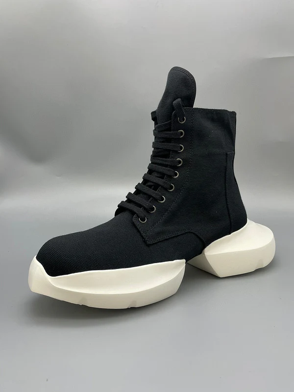 Rick Owens Black High-Top Platform Sneakers - Soul Replicas