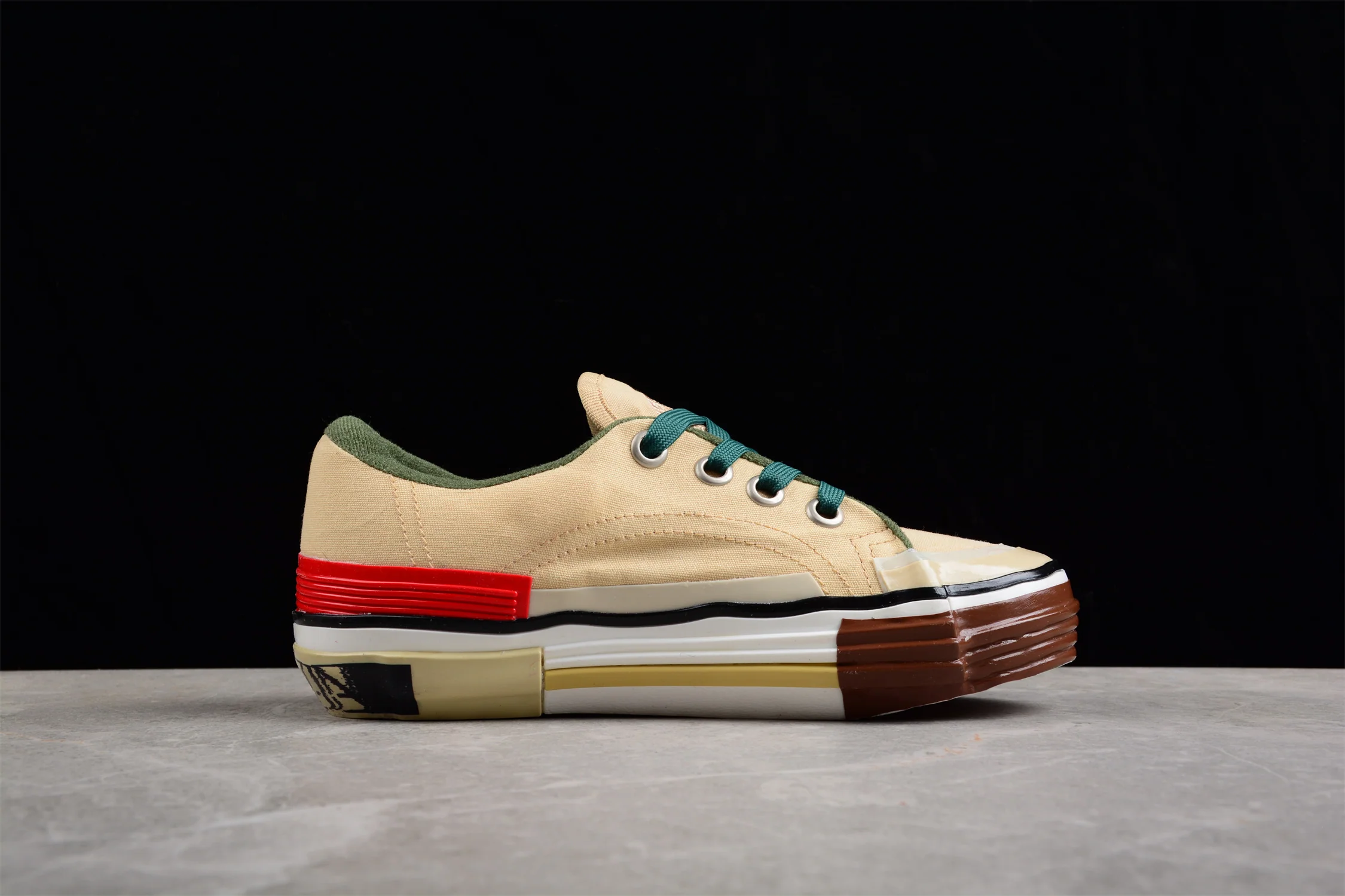 Multi-Color Canvas Low Top Sneakers - Soul Replicas