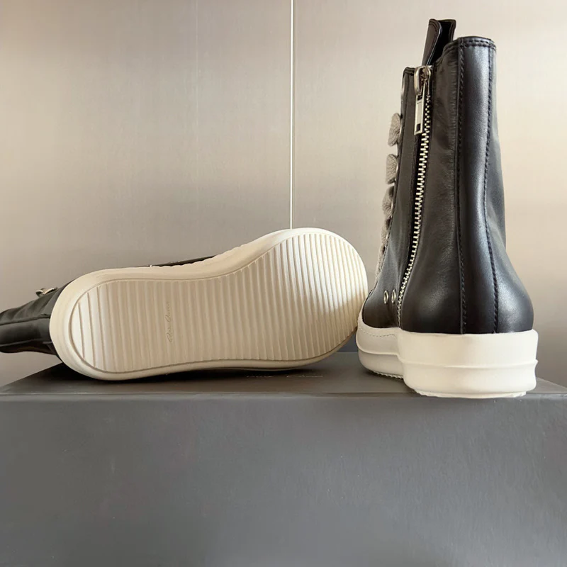 Rick Owens Black High-Top Sneakers - Soul Replicas