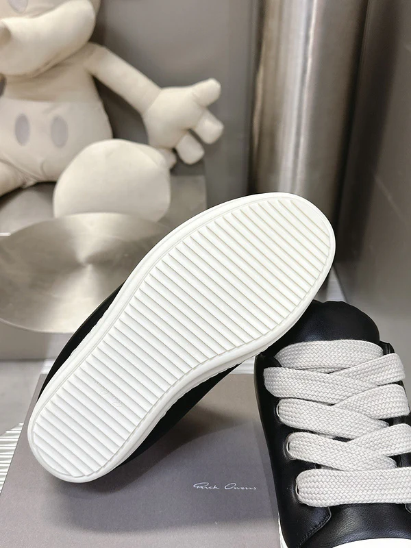 Rick Owens Black Low-Top Sneakers - Soul Replicas