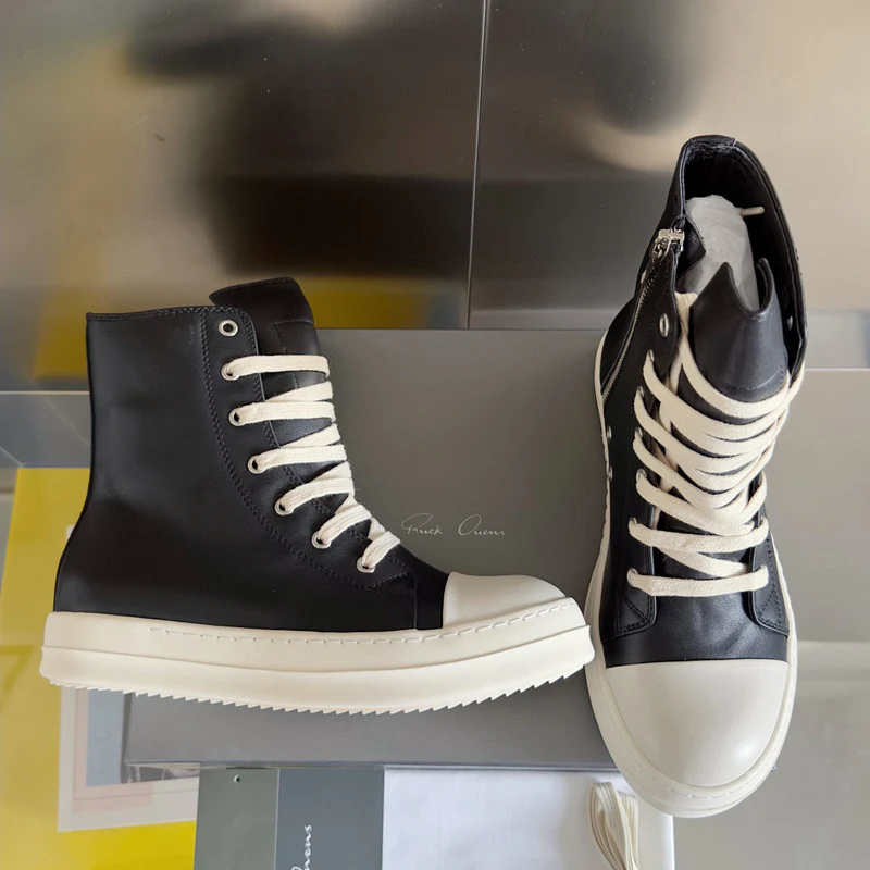Rick Owens Black High-Top Sneakers - Soul Replicas