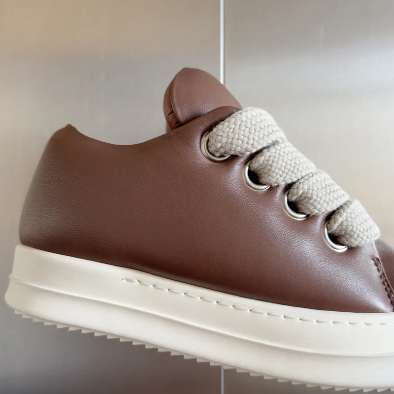 Rick Owens Brown Low-Top Sneakers - Soul Replicas
