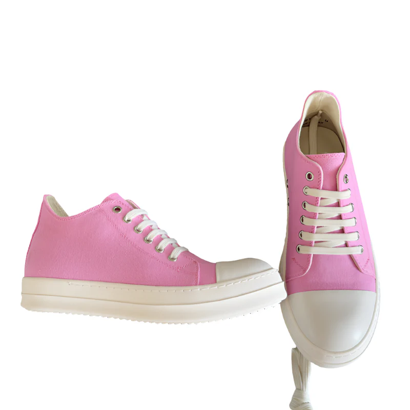 Rick Owens Pink Low-Top Sneakers - Soul Replicas