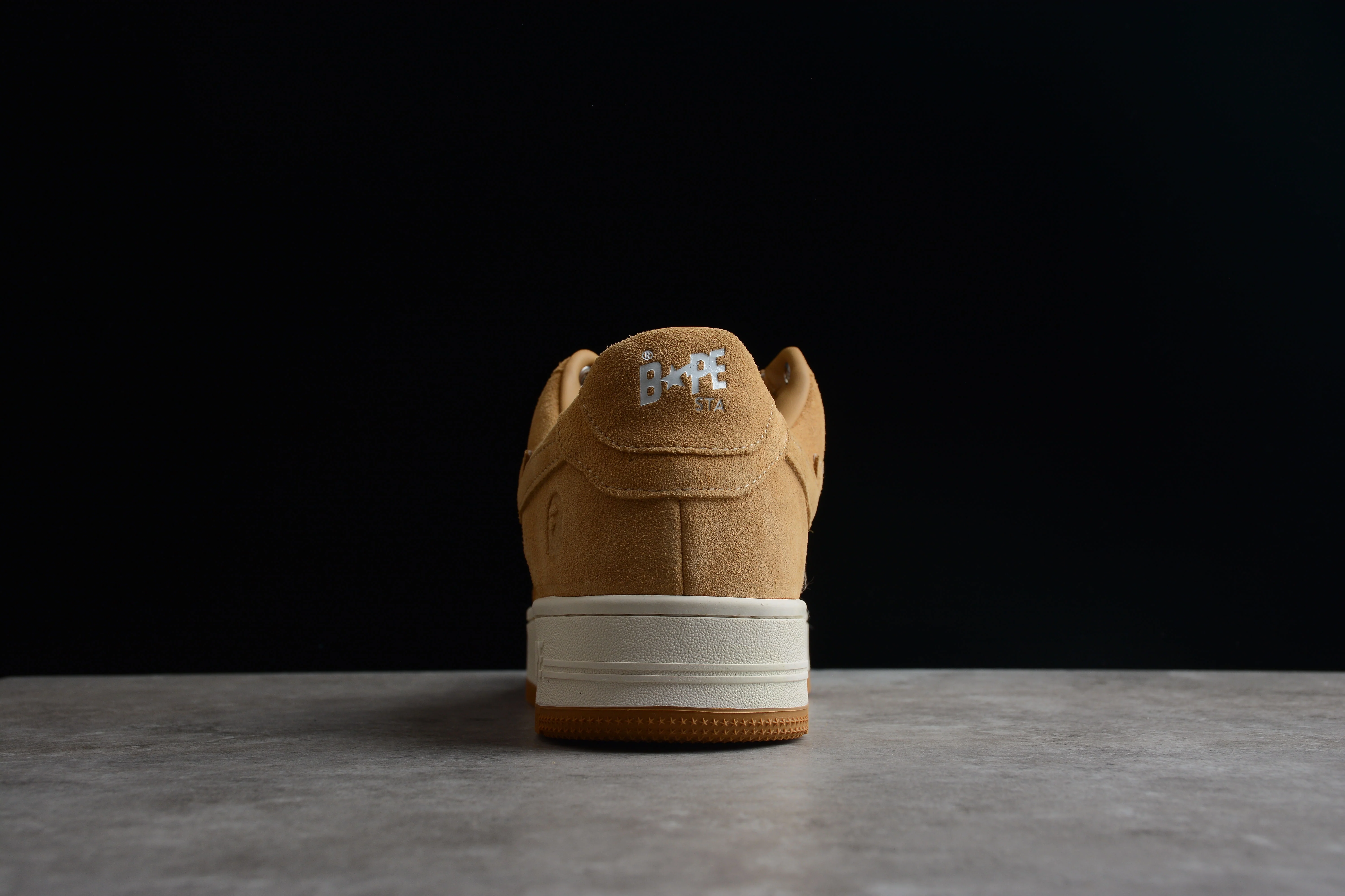 BAPE STA Low-Top Tan Suede Sneakers - Soul Replicas