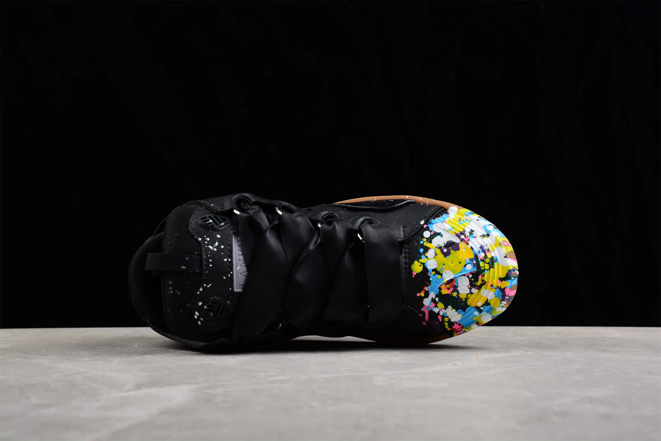 Black Multicolor Low Top Sneakers - Soul Replicas