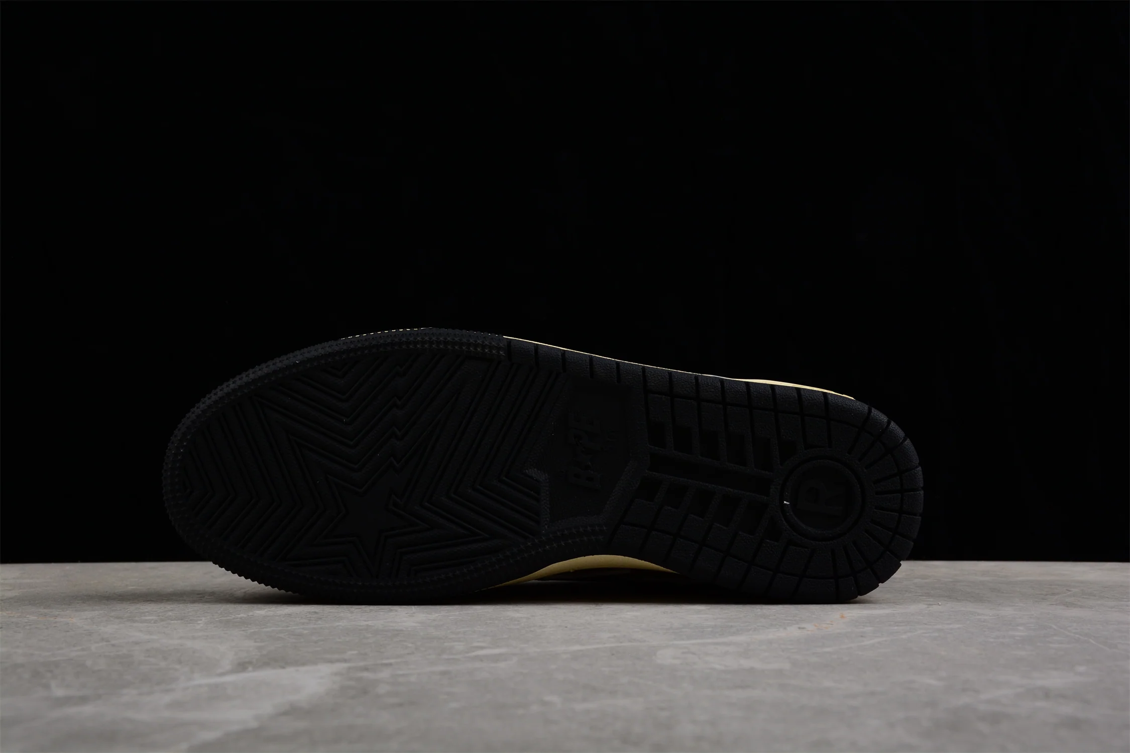 BAPE STA Low Top Sneakers in Black and Yellow - Soul Replicas