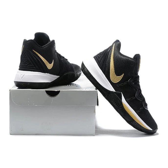 NIKE KYRIE 5 x BLACK METALLIC GOLD - Soul Replicas