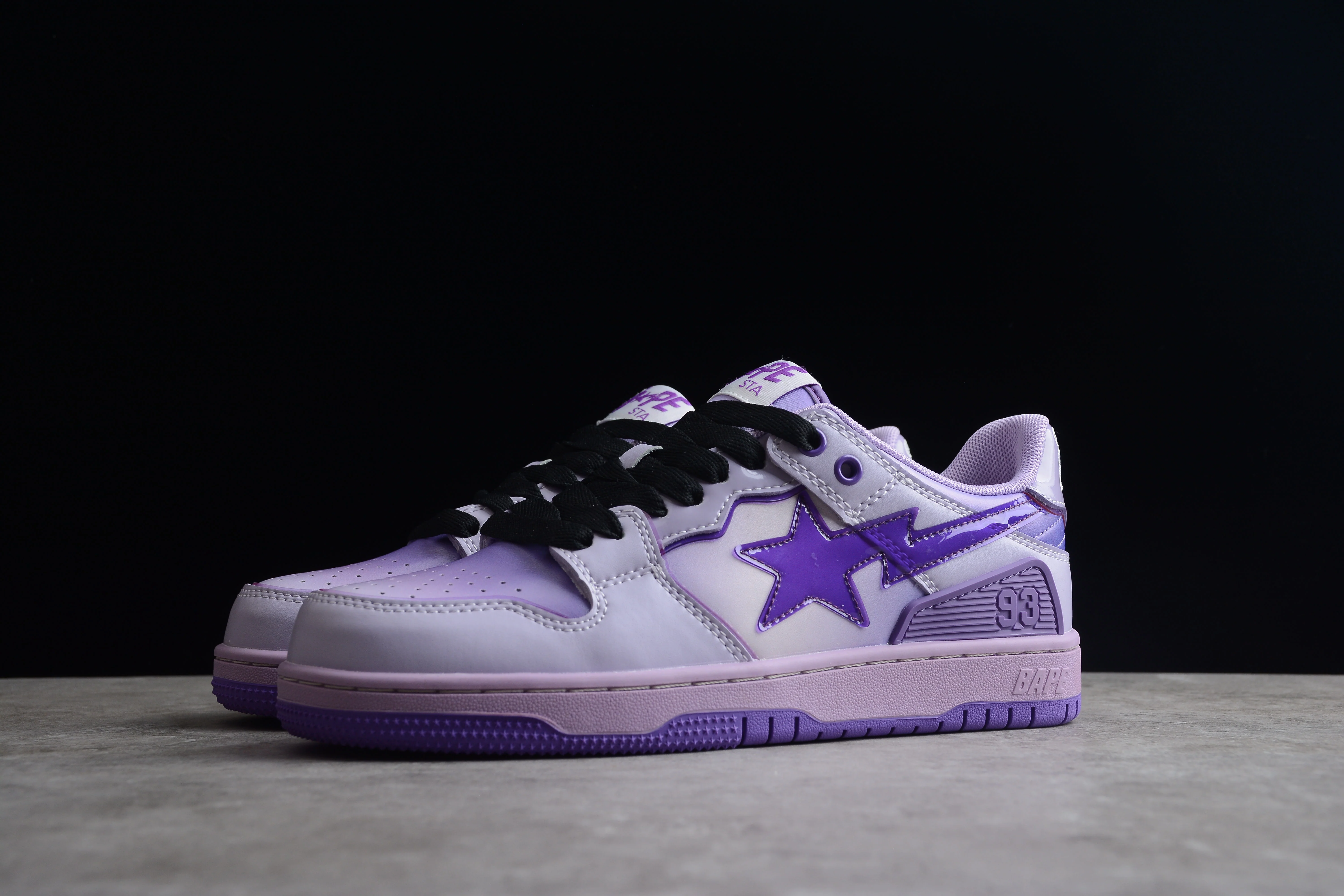 BAPE STA Low-Top Purple Gradient Sneakers - Soul Replicas