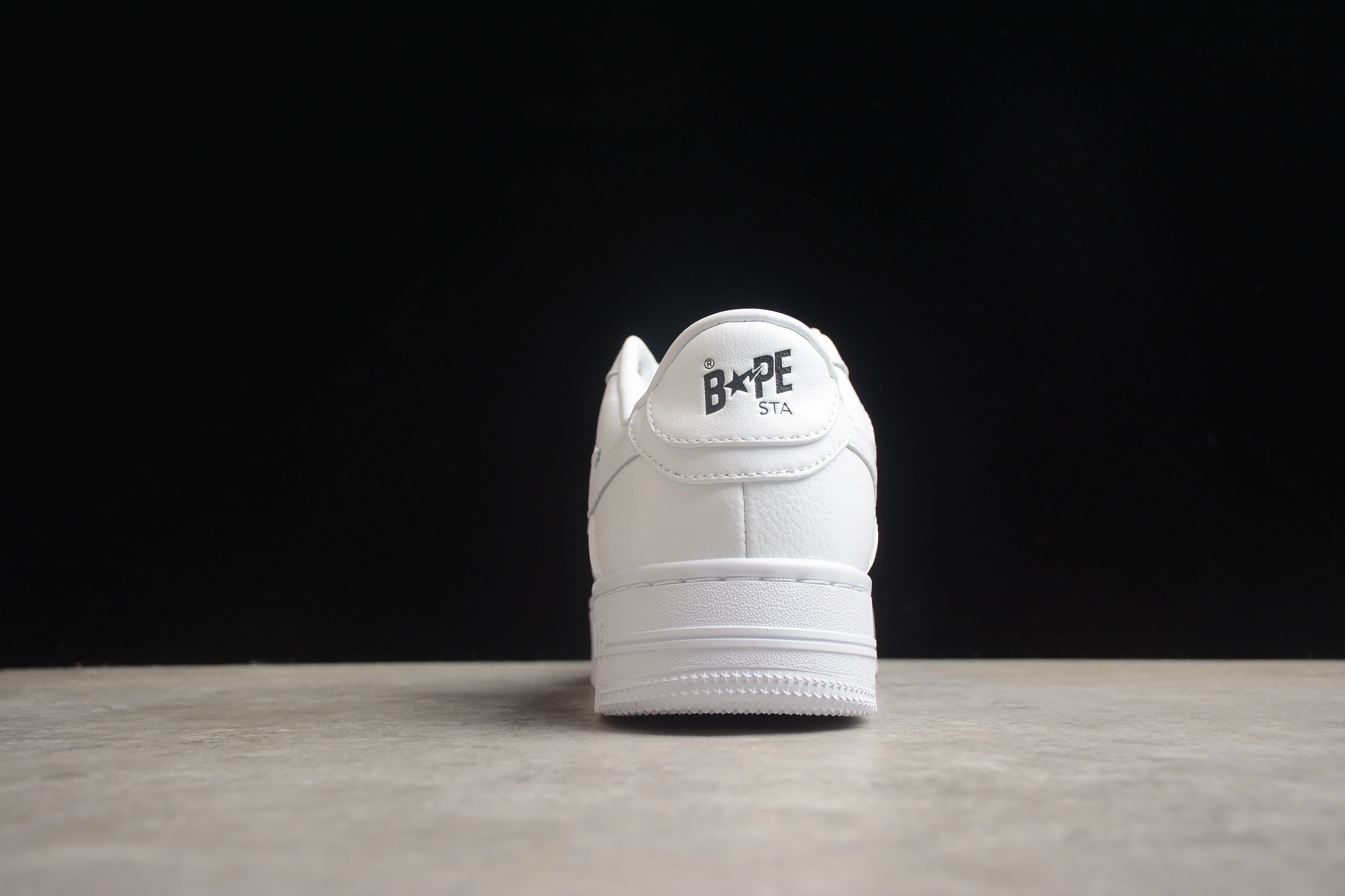 BAPE STA Low-Top Sneakers in All-White - Soul Replicas