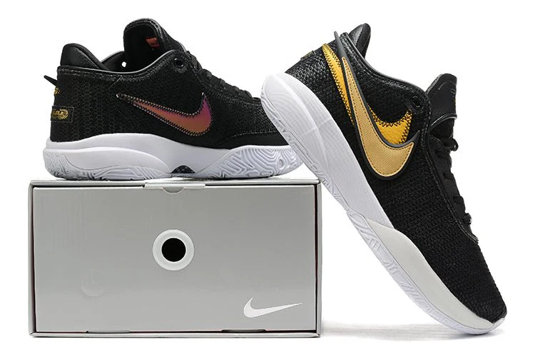 NIKE LEBRON 20 x BLACK METALLIC GOLD - Soul Replicas