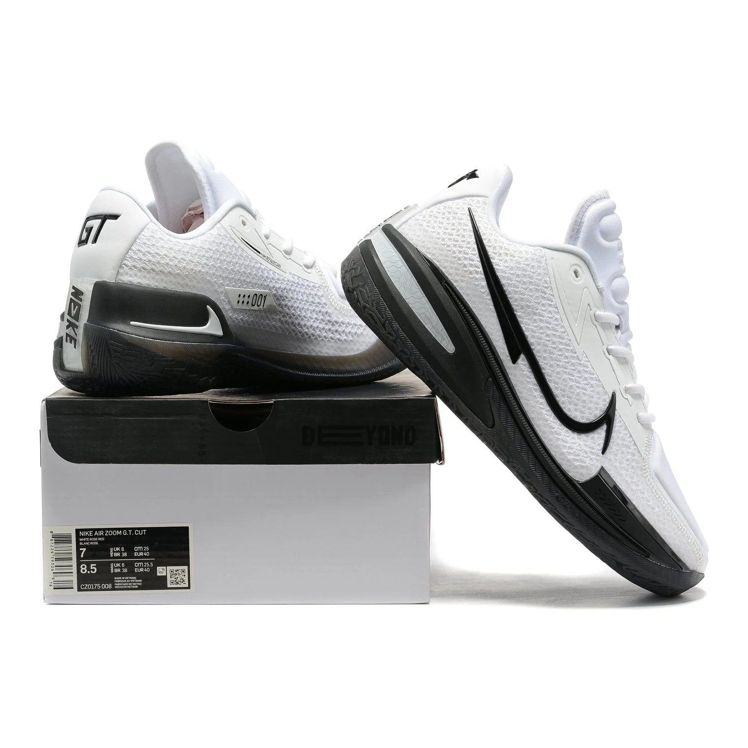 NIKE AIR ZOOM G.T. CUT x WHITE BLACK - Soul Replicas