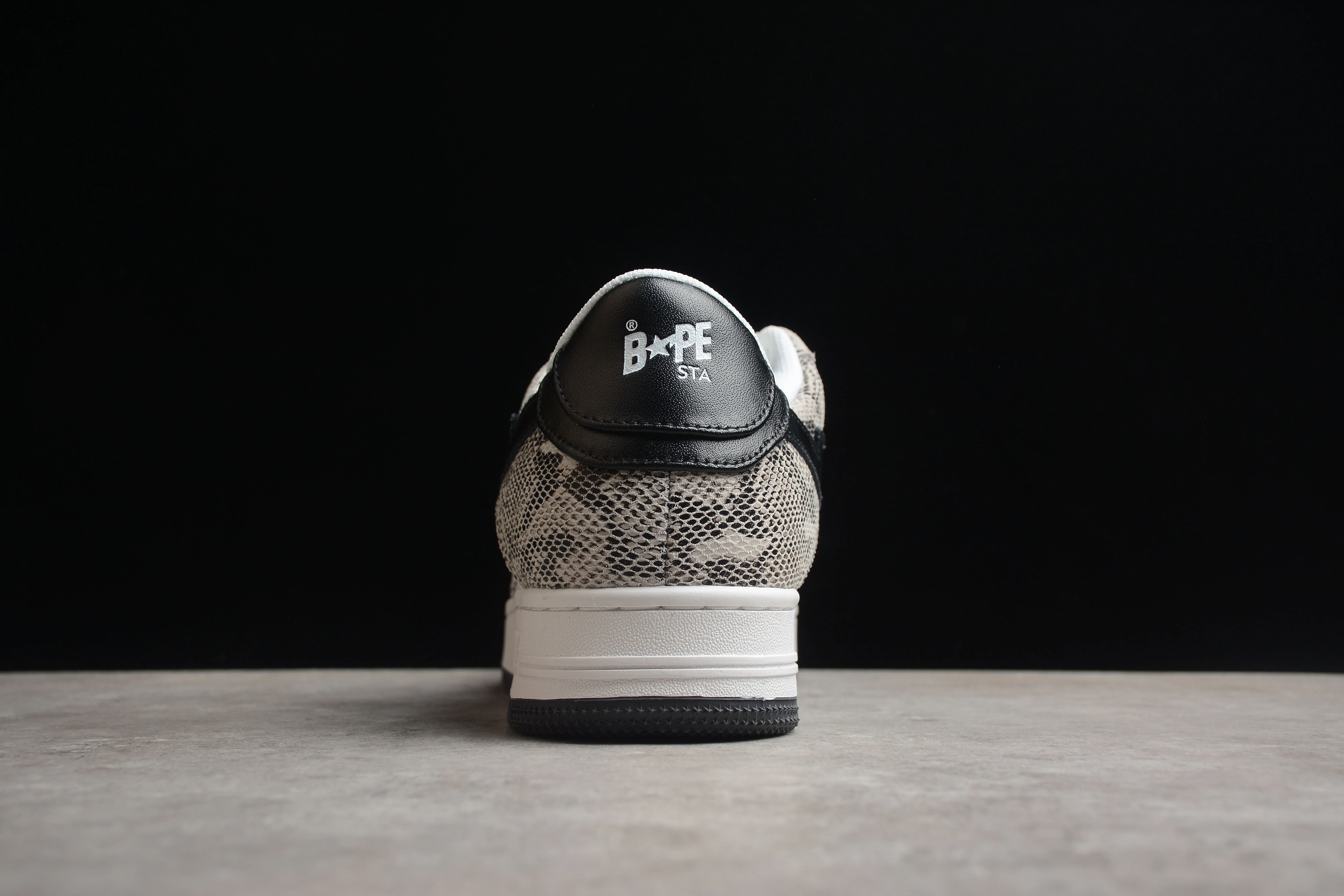 BAPE STA Low-Top Sneakers with Snakeskin Pattern - Soul Replicas