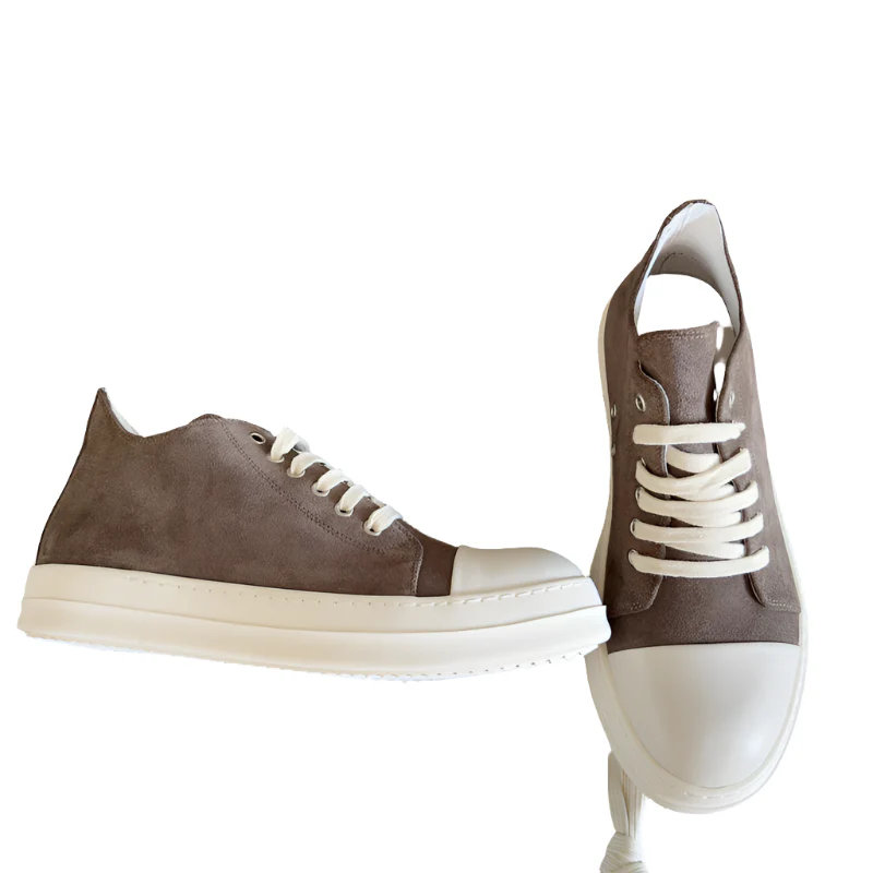 Rick Owens taupe Low-Top Sneakers - Soul Replicas