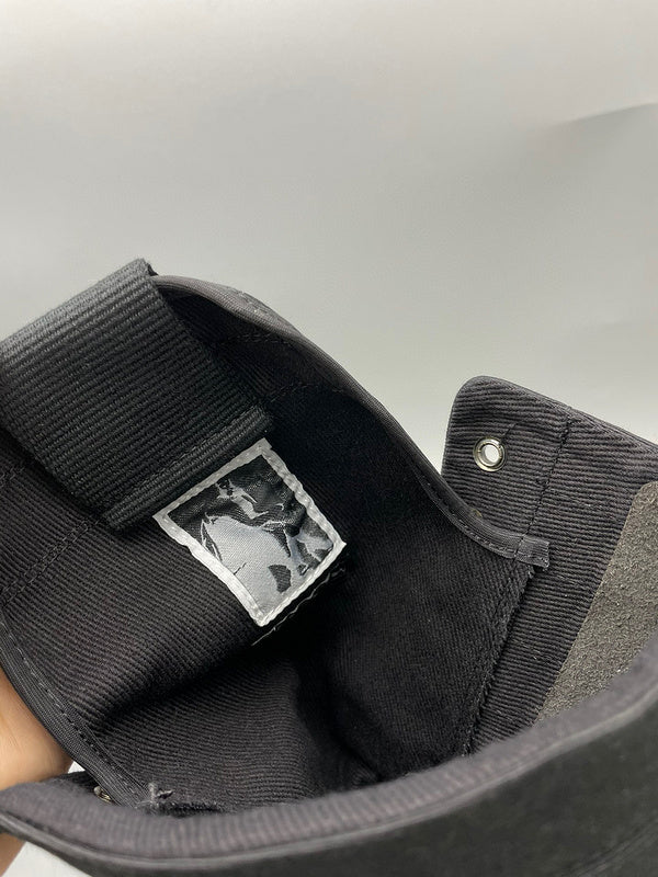 Rick Owens Black High-Top Canvas Boots - Soul Replicas