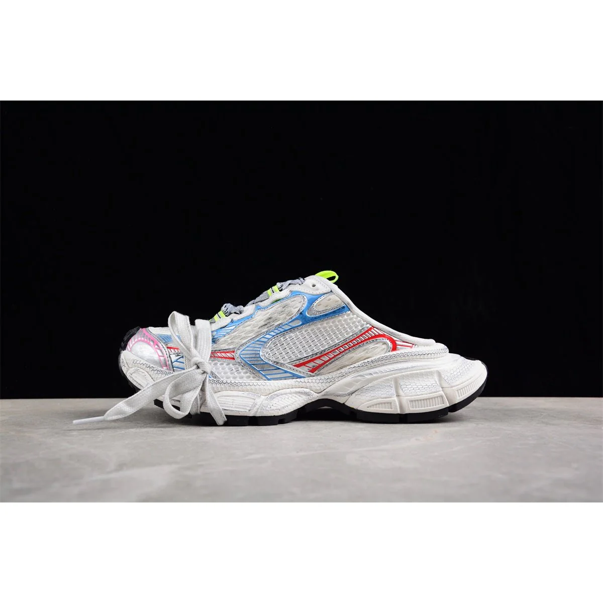 BALENCIAGA 3XL MULE x BEIGE BLUE RED - Soul Replicas