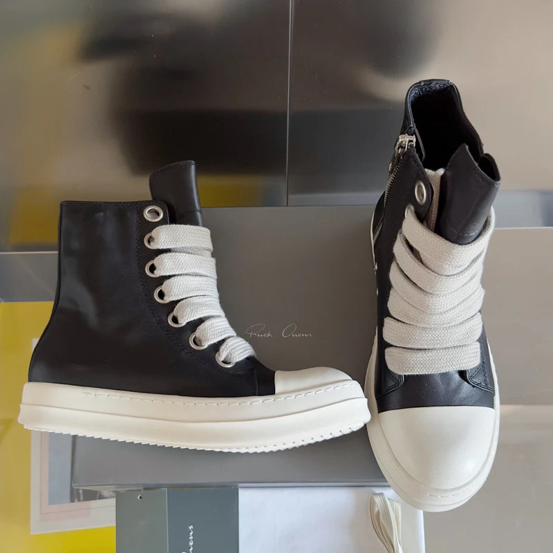 Rick Owens Black High-Top Sneakers - Soul Replicas