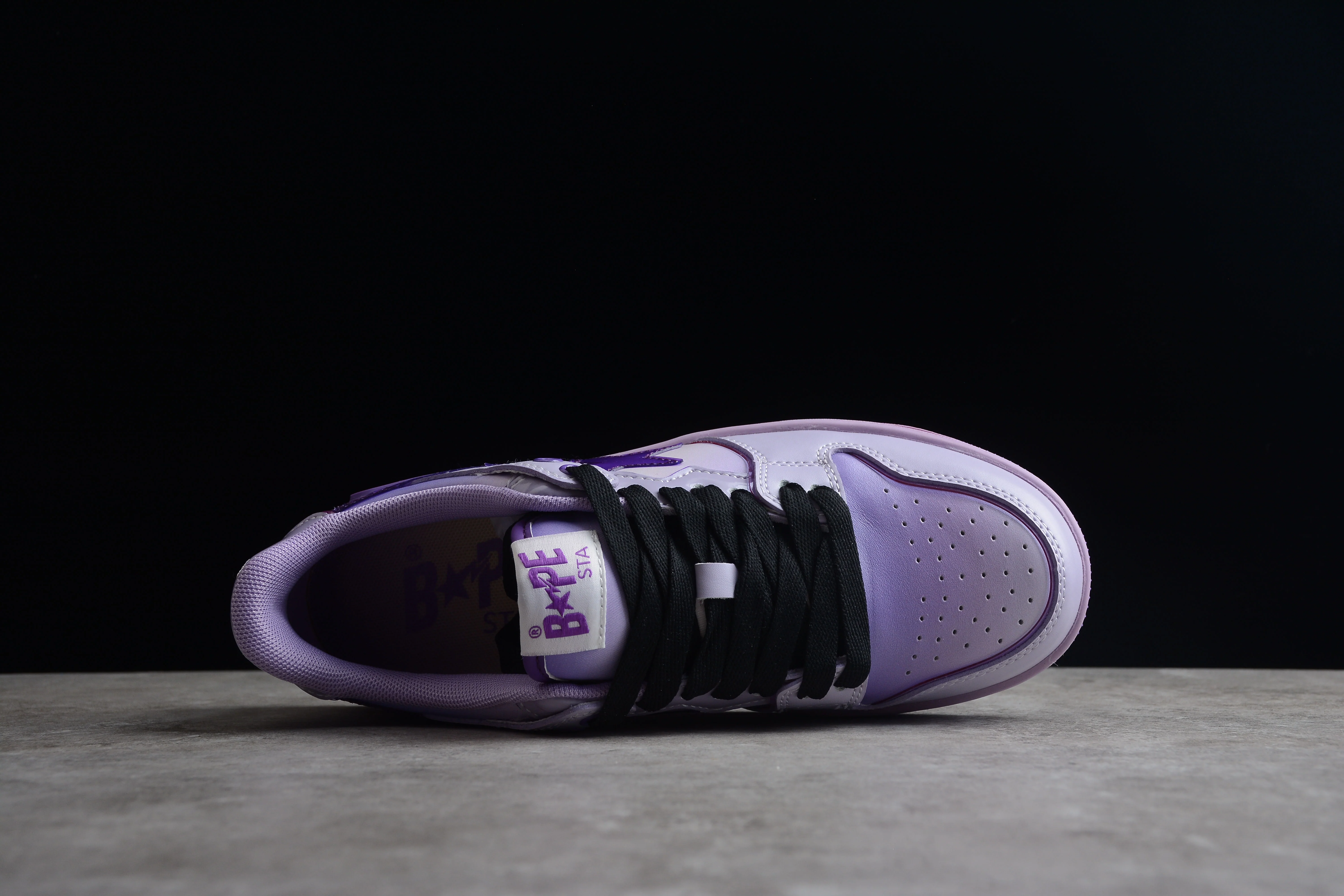 BAPE STA Low-Top Purple Gradient Sneakers - Soul Replicas