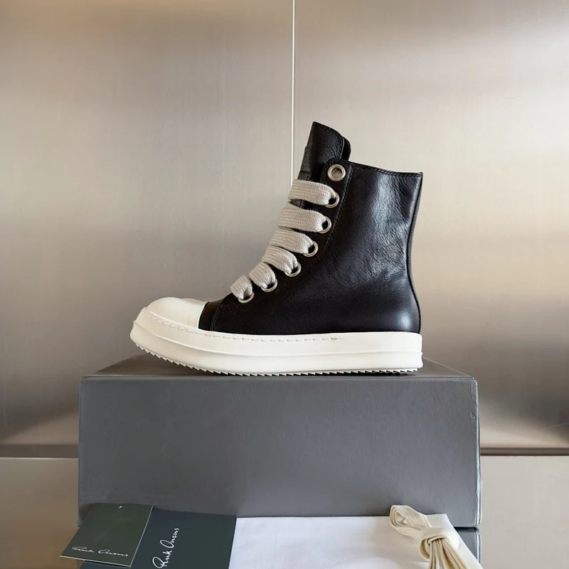 Rick Owens Black High-Top Sneakers - Soul Replicas