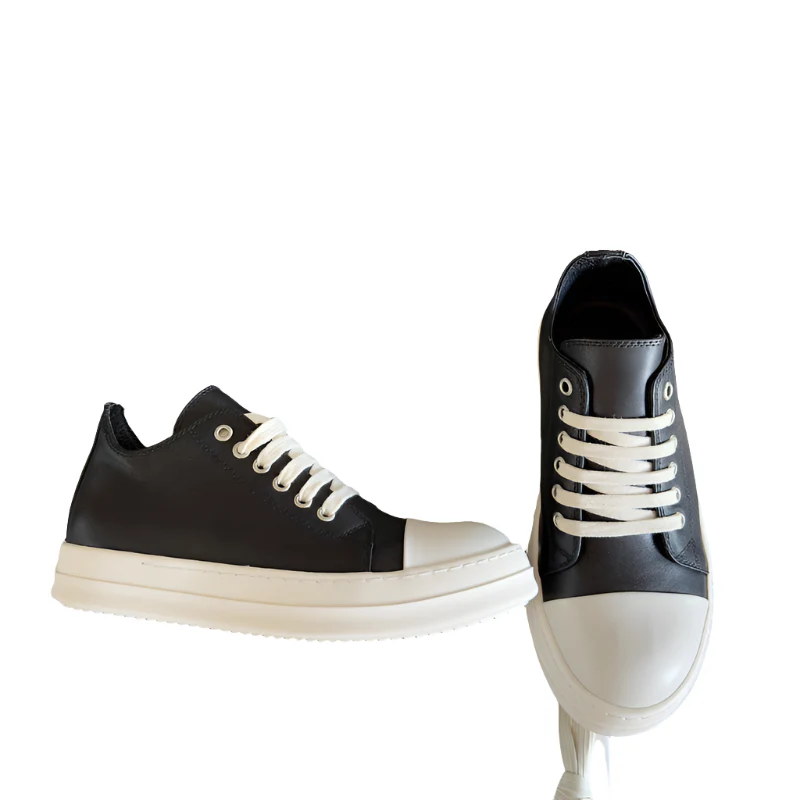 Rick Owens Black Low-Top Sneakers - Soul Replicas